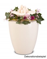 Biourne Blüte der Erinnerung Weiß mit geschnitzter Blüte Ahorn