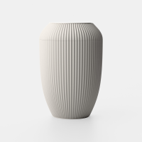 Urne  Design Ripple  Mondlichtgrau