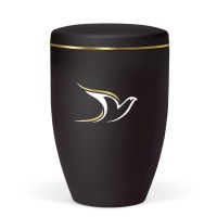 AnthrazitVelours Taube GoldWeiss verspiegelt Goldband