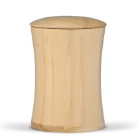 Urne  Kiefer Natur Gedrechselt Hohlform Gewachst