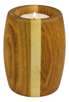 BarrelGedenklicht und Vase Eiche mit heller Daube  Gedenklicht und Vase aus Eichenholz mit heller Daube unbehandelt naturbelassen