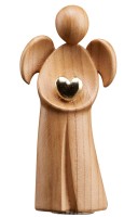 Engel Amore mit Herz Kirsche SatiniertGold