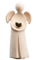 Engel Amore mit Herz Zirbel NaturGold