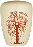 Biourne hellelfenbein lackiert Design Lebensbaum