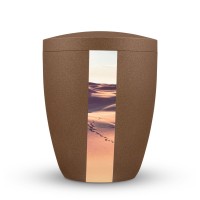 Biourne glintbronze lackiert Fotobanderole Spuren im Sand