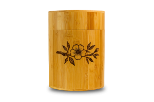 Bambusurne Zweig mit Blume