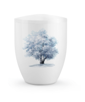 Edition Silva Hochglanz weiß Winterbaum biol abbaub
